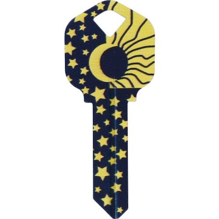 Hillman HILLMAN Wackey Sun & Moon House/Office Universal Key Blank KW1 Single 89054